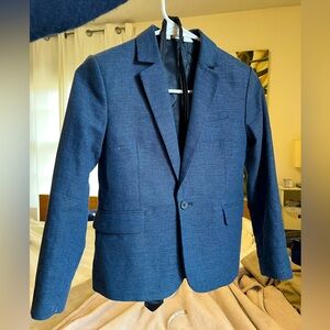 Boys Blue cotton linen Blazer
